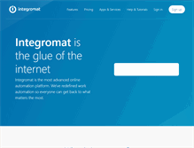 Tablet Screenshot of integromat.com